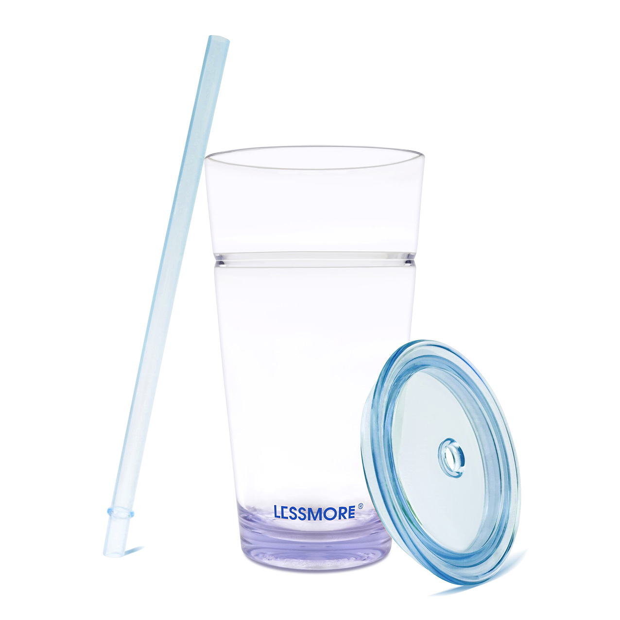 Reusable Straw Tumbler Blue (24oz)